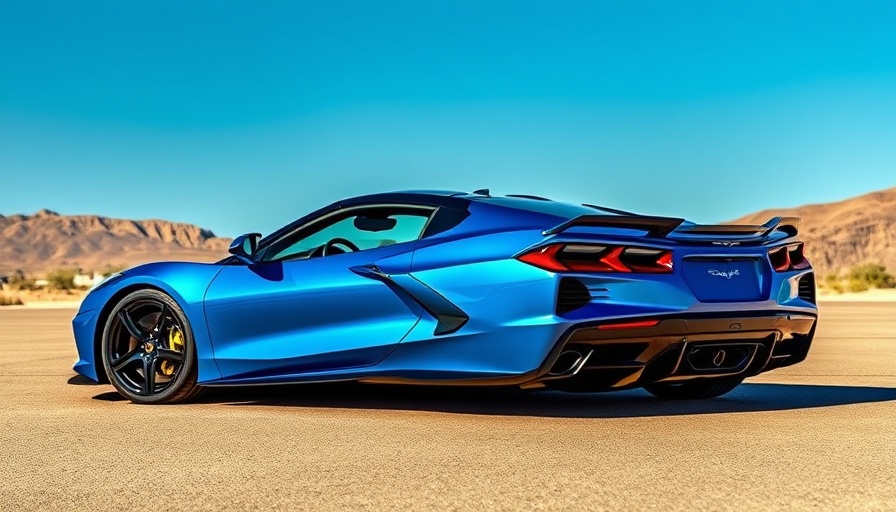 Sleek C8 Corvette Grand Sport details in vibrant setting.
