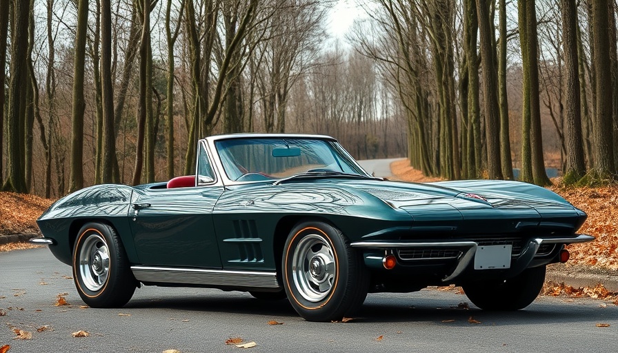 Used Chevrolet Corvette for sale on forest road.