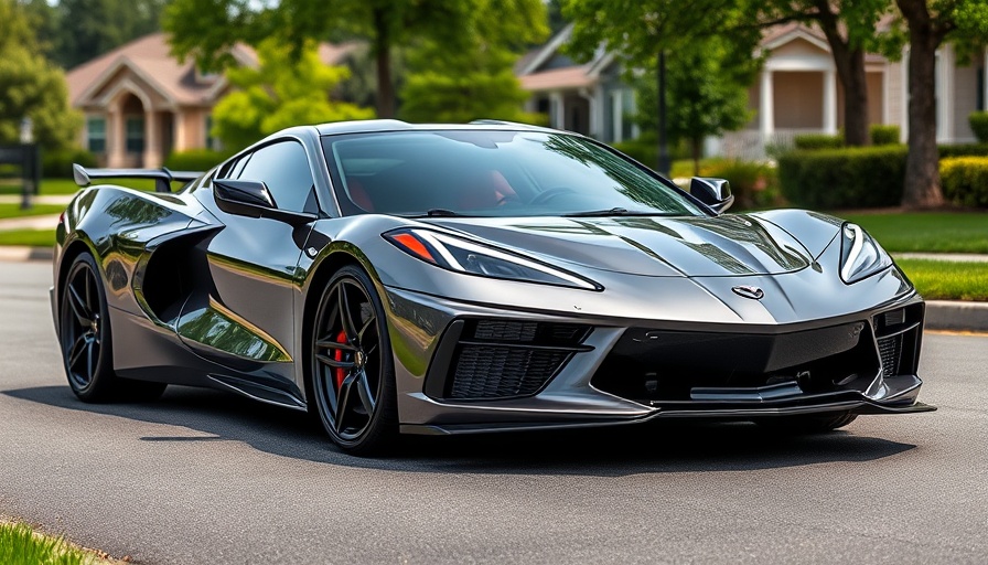 C8 Corvette Z06 with performance modifications in a driveway