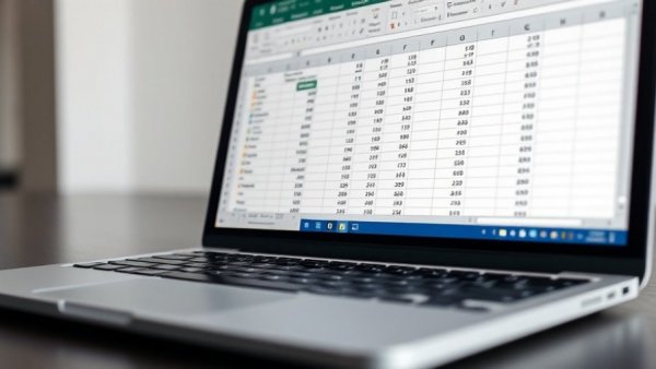 Excel views for large sheets displayed on a laptop screen.
