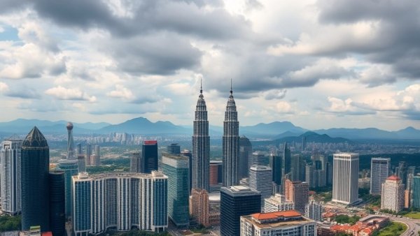 Best view of Kuala Lumpur skyline with prominent skyscrapers.