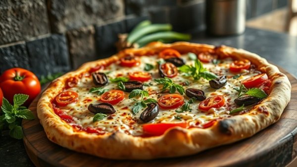 Craft House Pizza franchise growth depicted by a tempting pizza.