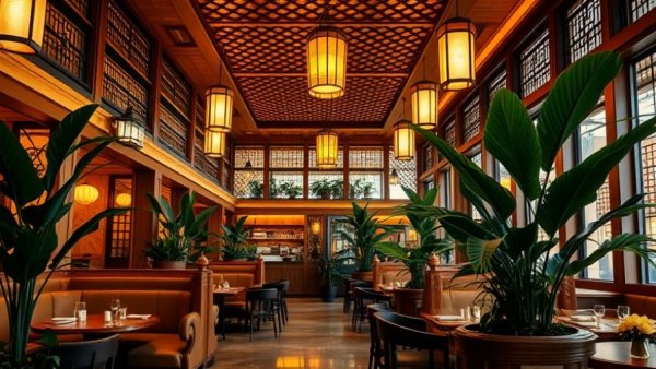 Elegant dining area in NYC for food lovers, cozy ambiance.