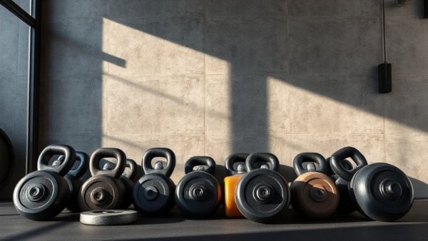 Clubbell training flow equipment lined up in a gym