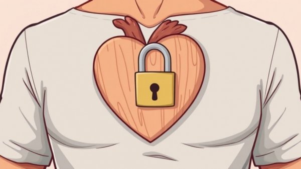 Illustrated heart with padlock symbolizing to overcome ultra-independence