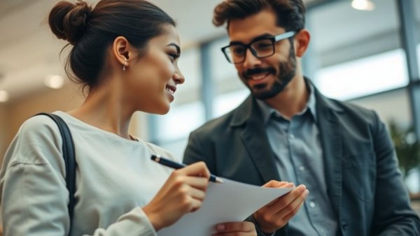 Close-up of two people in conversation, highlighting coaching vs. therapy.