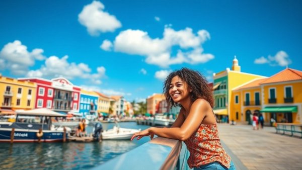 Enjoying colorful Curacao waterfront, Things To Do In Curacao.