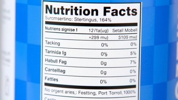 Interactive Nutrition Facts Label