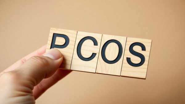Close-up of hand holding PCOS puzzle piece, related to PMOS post-menopause impact.