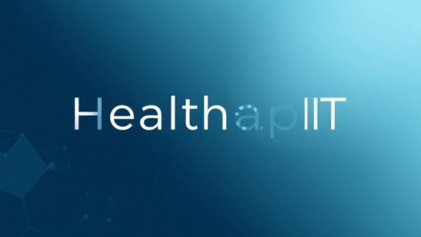 Corporate banner for healthcare IT and software branding