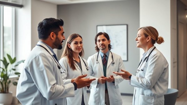 Medical team meeting, focusing on Georgia medical regulations updates.