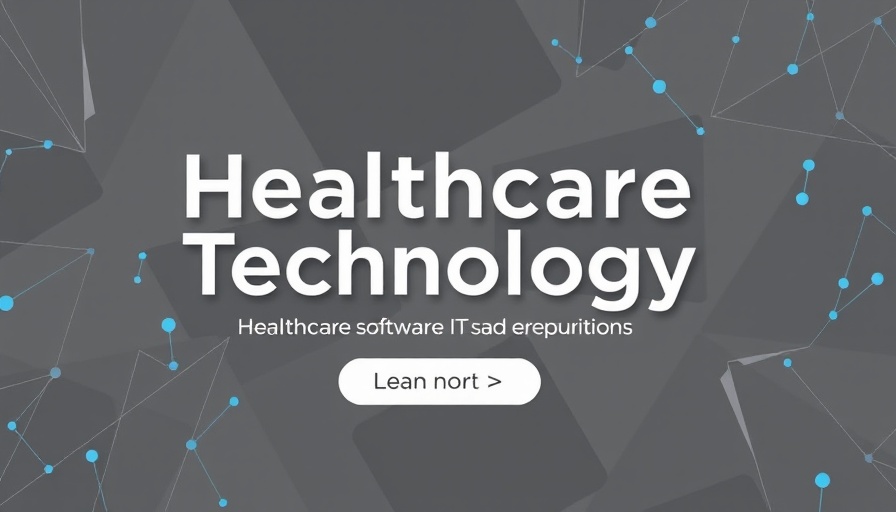 Digital Health PR and marketing banner with geometric design.