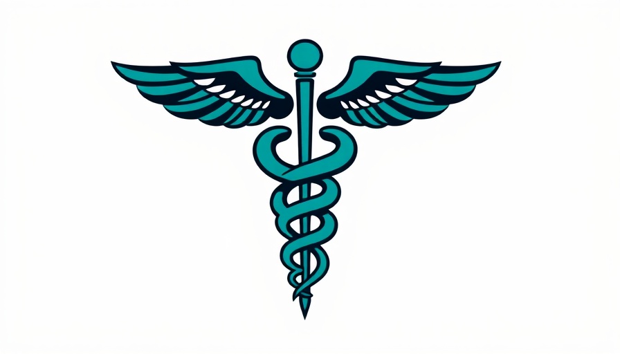 Teal caduceus symbol for Concierge Practice Insurance.