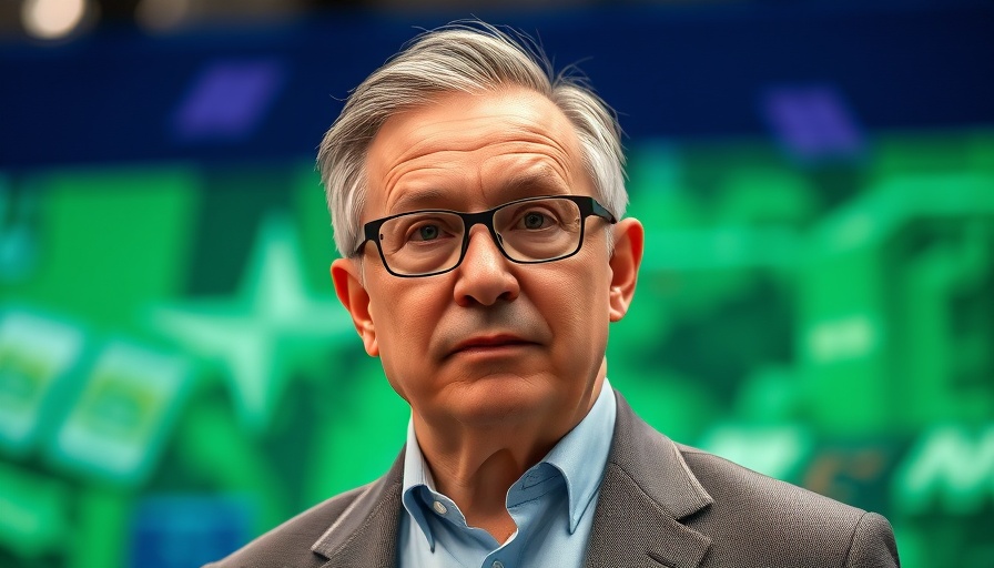 Ophthalmic research news backdrop with man wearing glasses