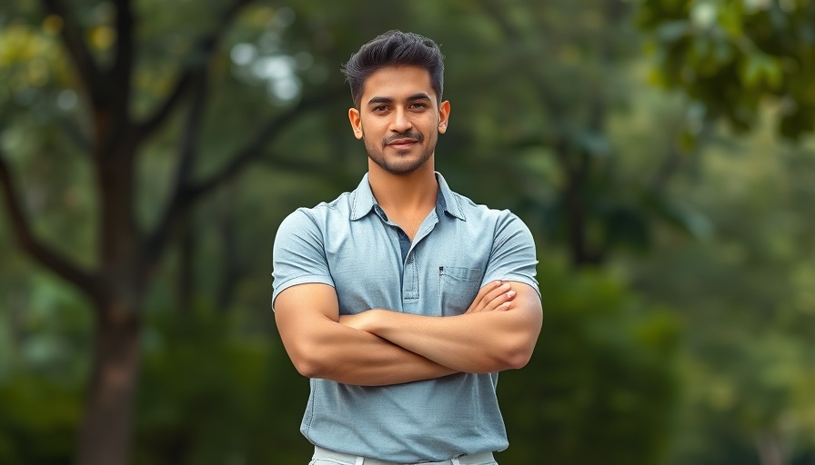 Confident male posing outdoors related to ransomware article.