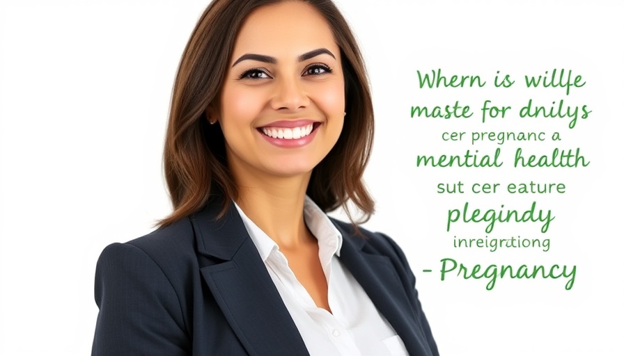 Professional woman discussing antidepressants during pregnancy.