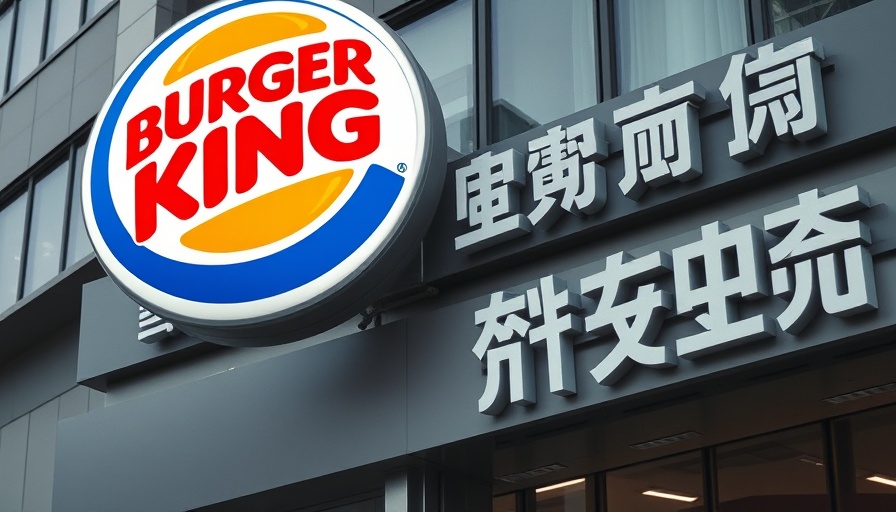 Burger King China acquisition storefront with logo.