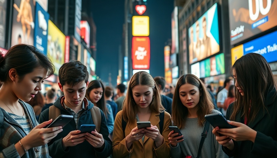 Franchise e-commerce integration in bustling city square with digital ads.