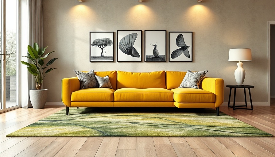 Nanimarquina rugs on Dezeen Showroom featuring abstract green design.