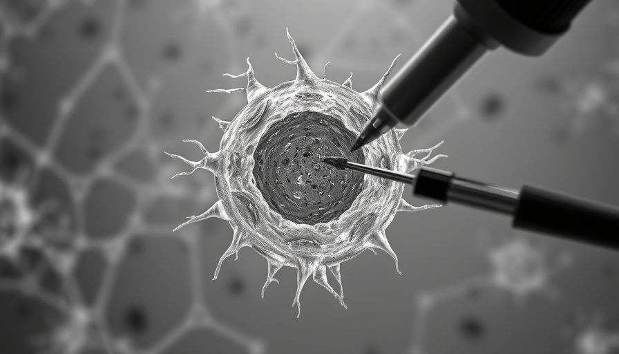 Automated ICSI system illustration, fertility research.
