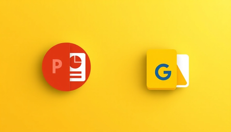 Google Slides and PowerPoint icons on a gradient background.