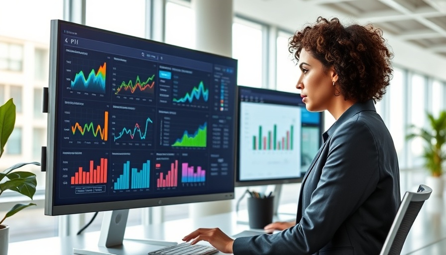 Professional analyzing Franchise KPIs That Drive Growth on dual monitors.