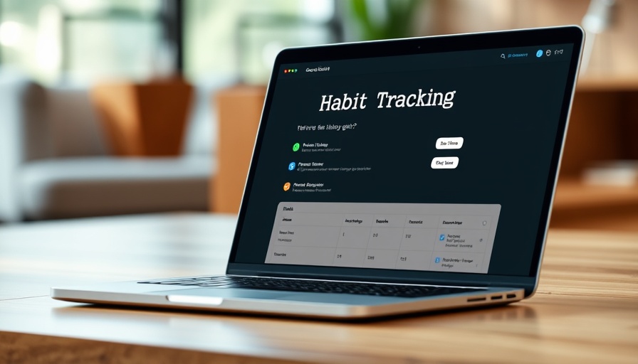 Digital goal-tracking app interface for digital nomads.