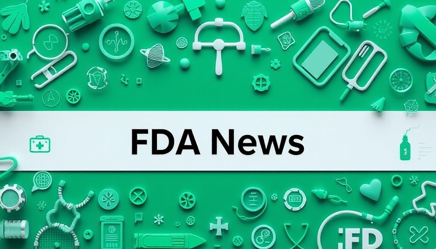 FDA NEWS on green medical-themed background