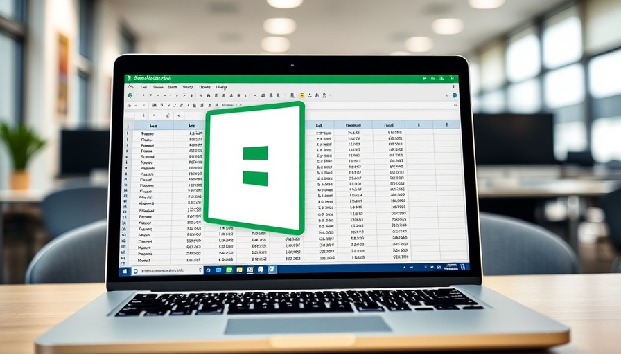 Excel Dynamic Arrays Trick shown on laptop screen with Excel logo overlay.