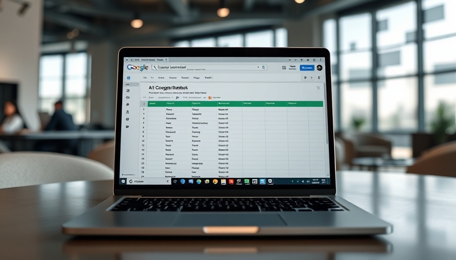 Modern spreadsheets for digital nomads displayed on a laptop screen in a creative workspace.