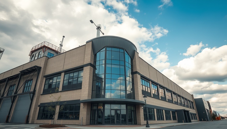Modern industrial building highlighting effective workspace design.