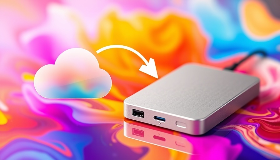 Back up iCloud Photos to an external hard drive illustration.