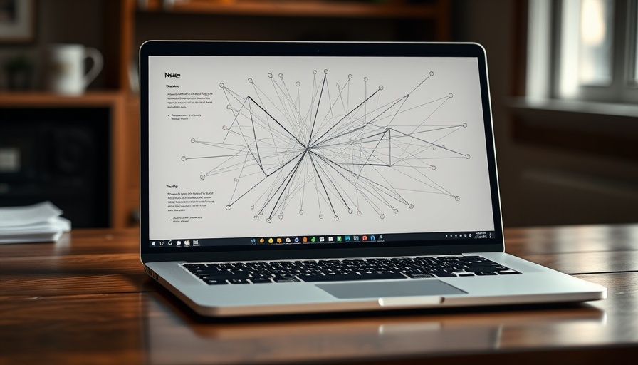 Graph view of notes on laptop showing free note syncing solutions.