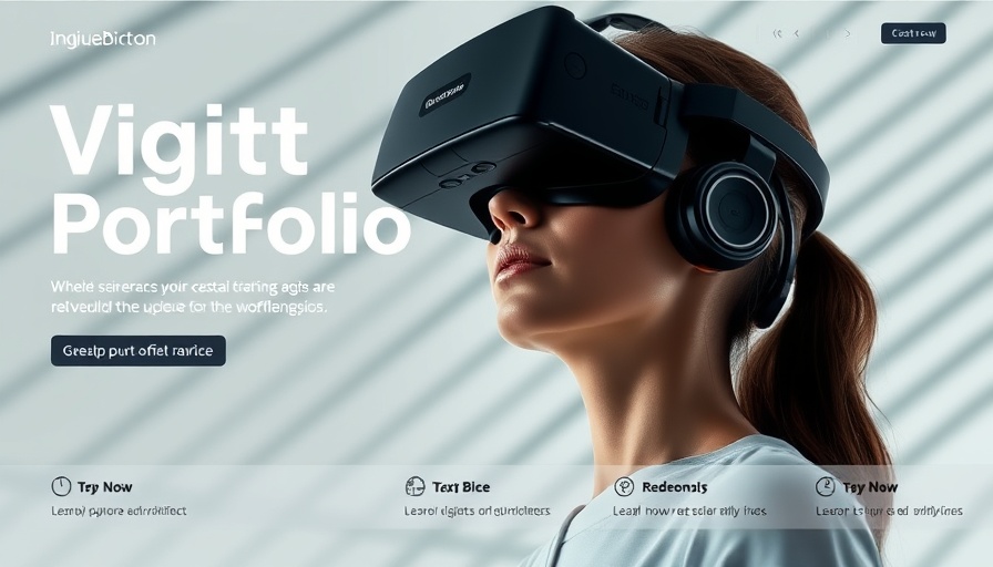 Futuristic digital portfolio cover for designers in 2025.