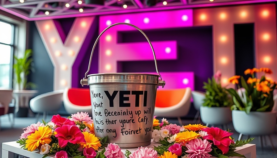 Concierge Medicine Perspectives event setup with YETI bucket.