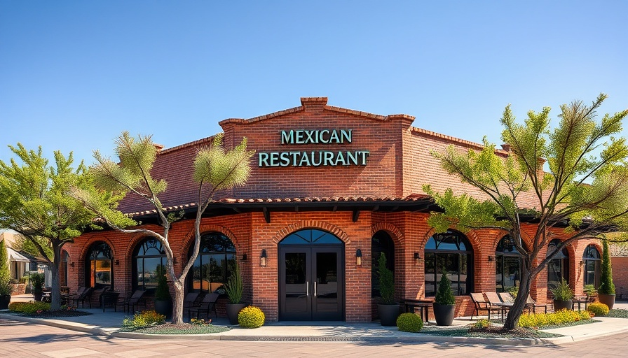 Vaulted restaurant in Mexico with arched brick design.
