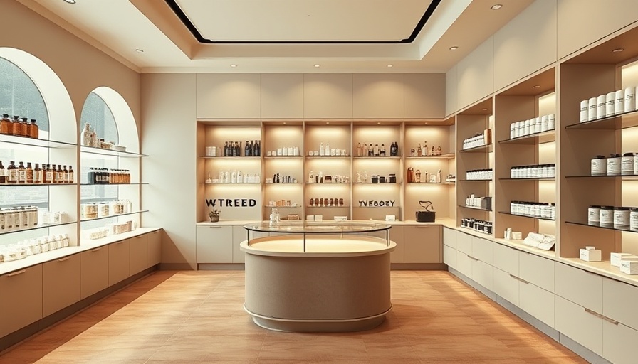 Revamped apothecary experience with modern design and warm tones.
