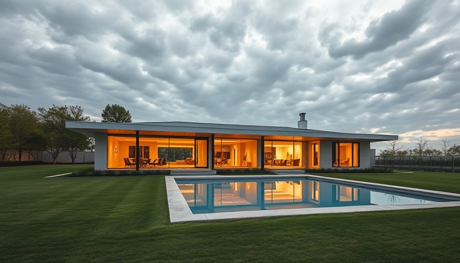Modern house design with a focus on natural lighting and space.