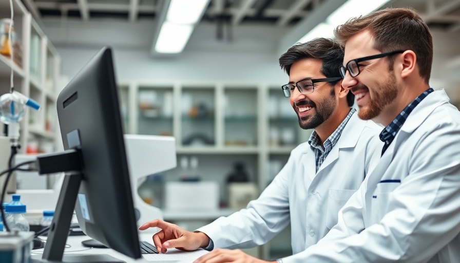 Scientists exploring liver cancer embolization treatment in a lab.