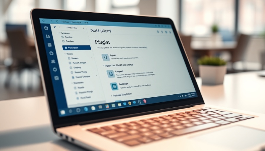 Self-hosted note-taking app on laptop screen.