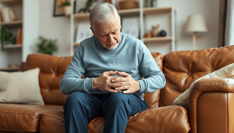Person with knee discomfort, exploring smart cartilage for arthritis pain.