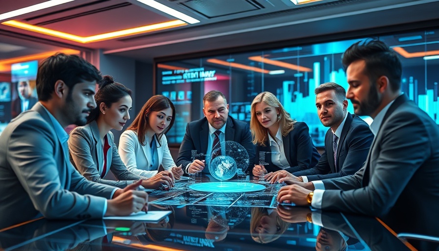 Databricks Genie for franchise operations in a futuristic boardroom