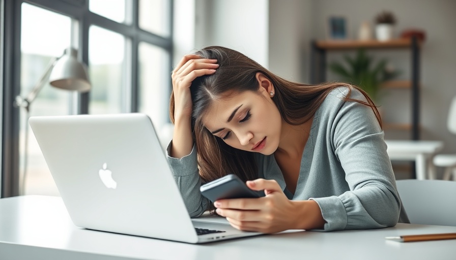 Burnout in hustle culture: woman stressed at desk.