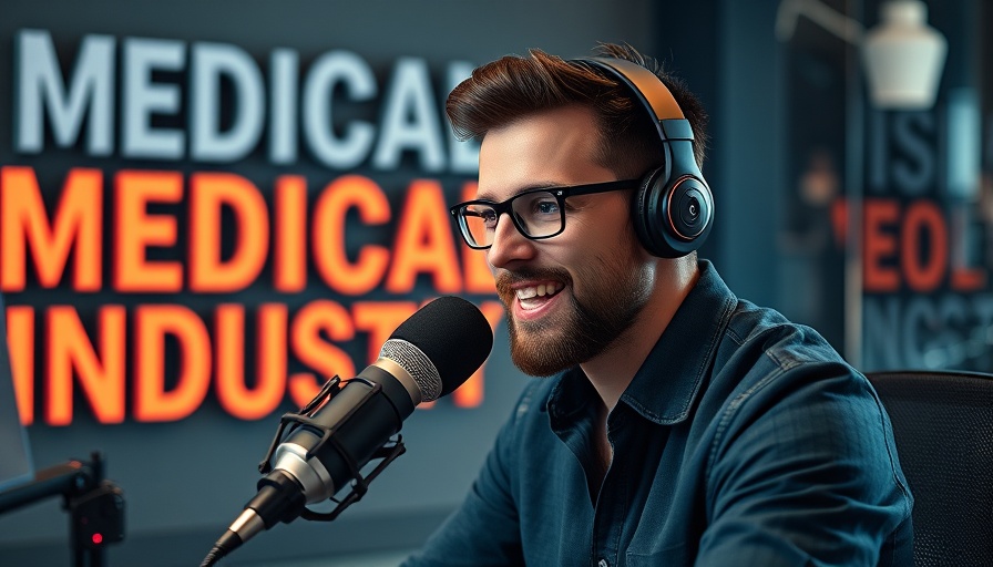 Podcast host discussing 10X improvement in patient experience, featuring industry insights.