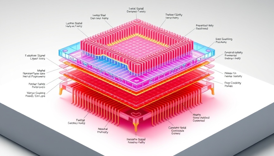 Customized 3D neural chips with detailed structure and pathways.