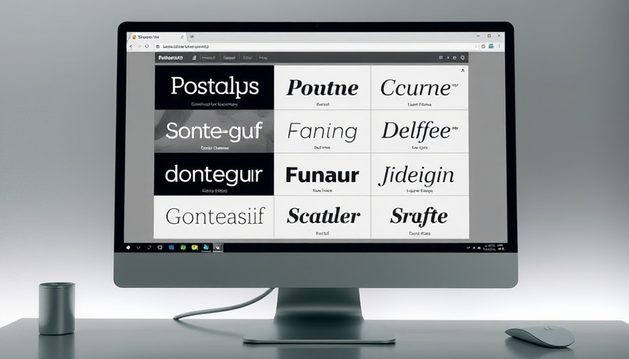 Collection of system fonts in a grid layout, stop using system fonts.