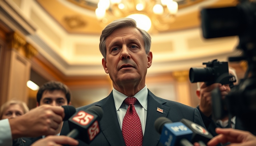 Government official discussing the government shutdown impact on taxpayers with reporters.