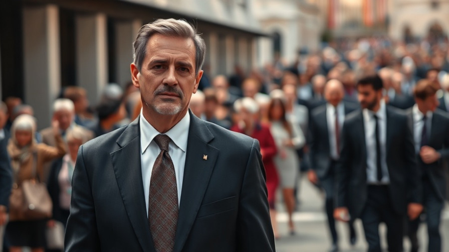 Middle-aged man in a suit representing trade relations impact