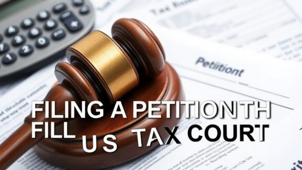 Filing a Petition with the United States Tax Court gavel and forms