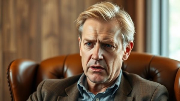 Older Caucasian male speaking about tax reduction strategies.